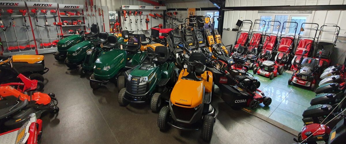 New Garden Tractors and Ride-on Mowers Showroom