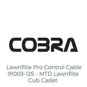 Lawnflite Pro Control Cable 91003-125 - MTD Lawnflite Cub Cadet