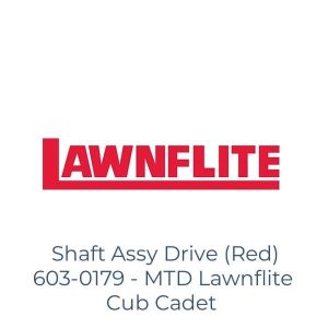 Shaft Assy Drive (Red) 603-0179 - MTD Lawnflite Cub Cadet