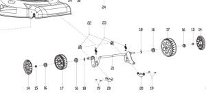 Cobra Front Wheel Axis Assy 26300132702